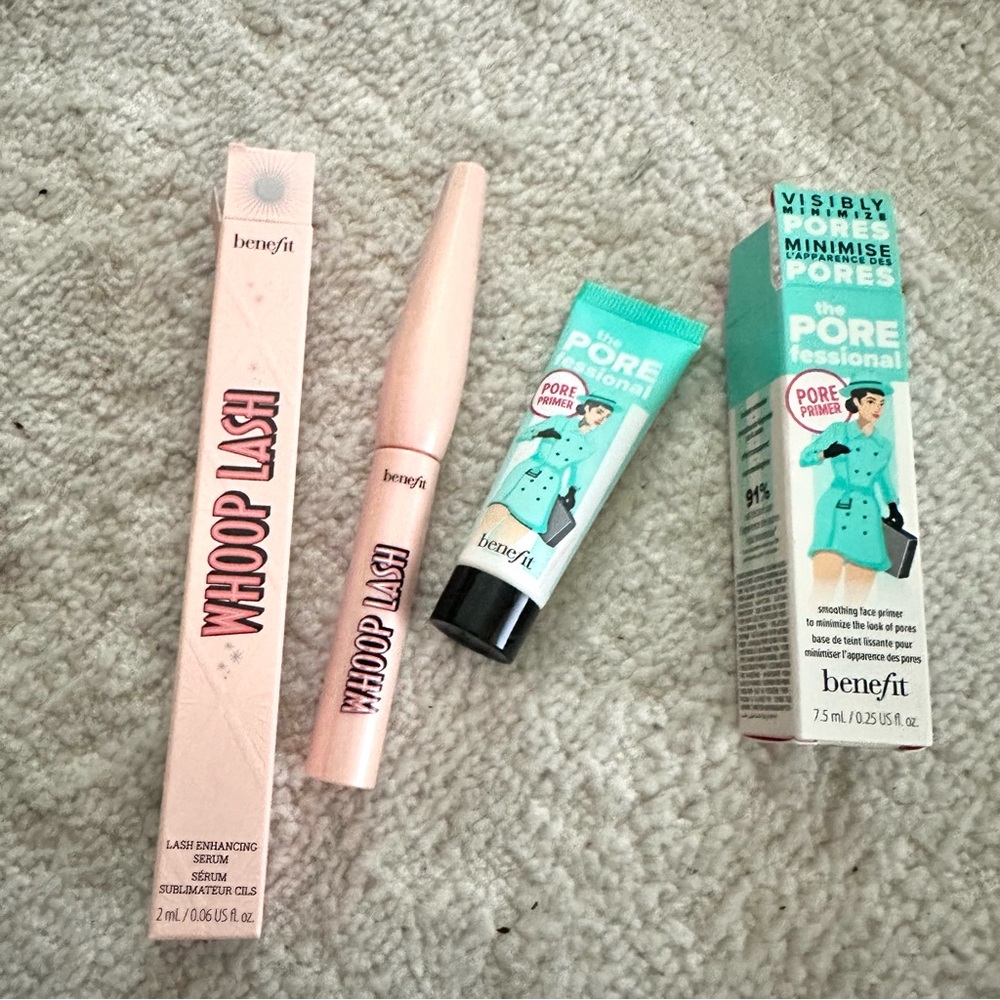 Benefit Woop Lash Serum and Mini POREfessional Primer